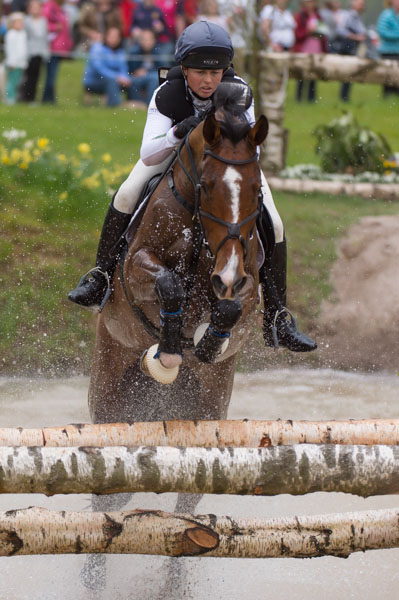 Jeanette Brakewell of Great Britain riding Lets Dance